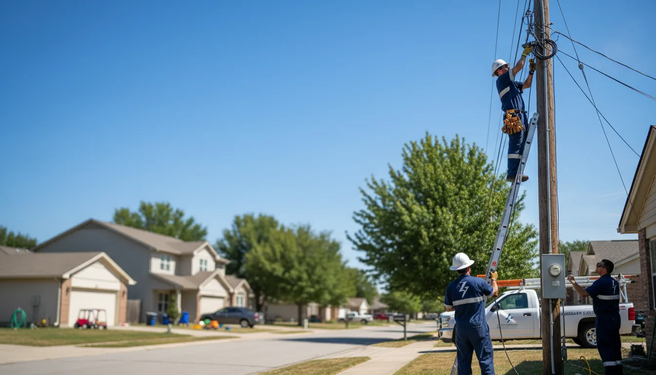 Residential electrician providing installation services in Glendale, AZ